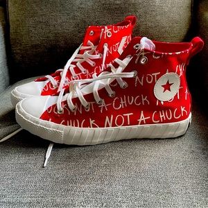 Converse Men's 10.5 UNT1TL3D Hi Top Sneakers Not A Chuck Red Wmn 12.5 NEW